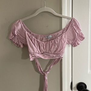 Pink Going Out Crop Top